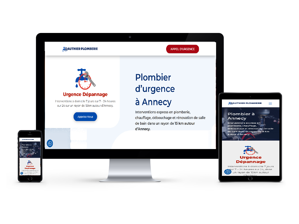 Aperçu du site Annecy-Plombier.com