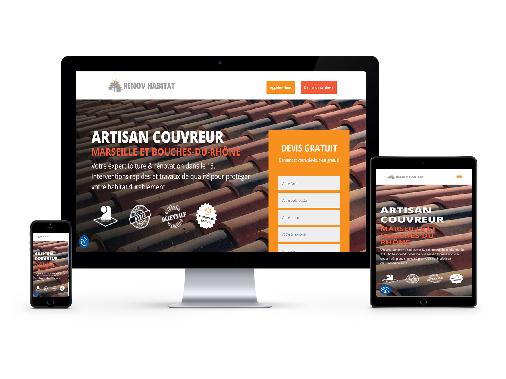 Aperçu du site Couvreur-lot.fr