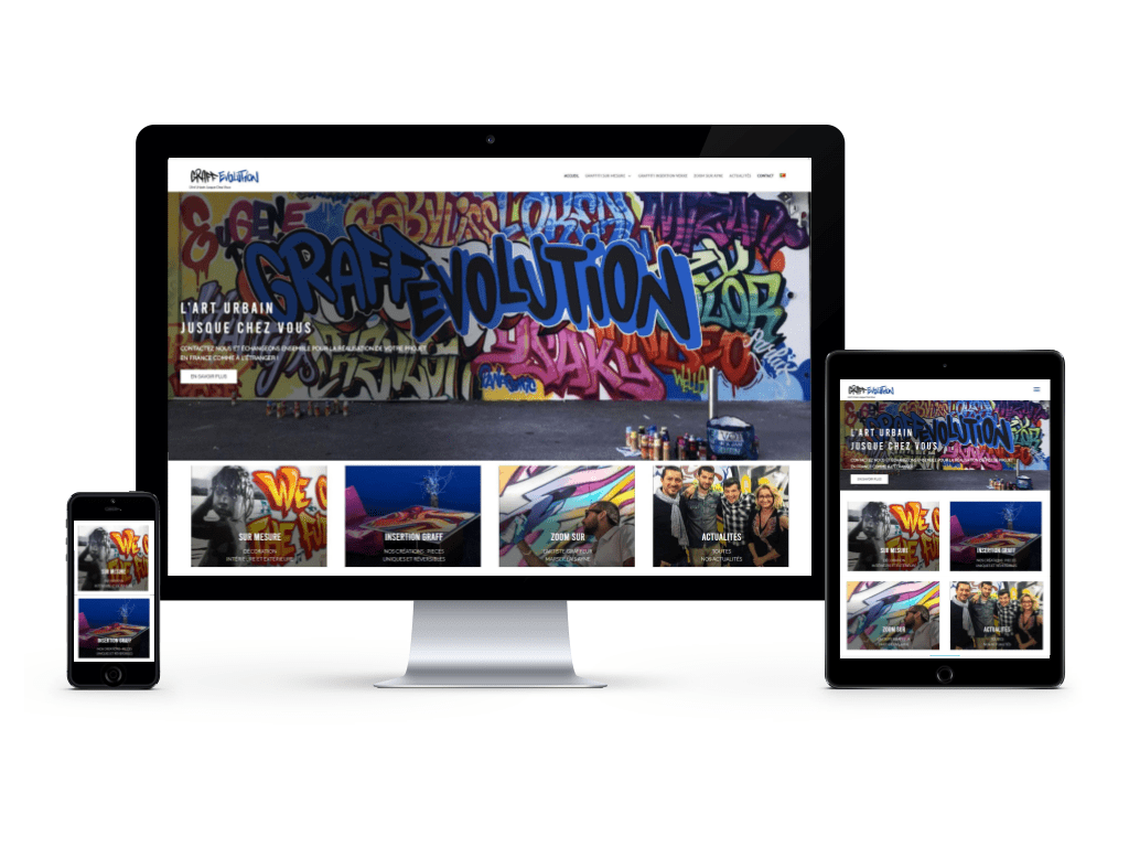 Aperçu du site Graffevolution
