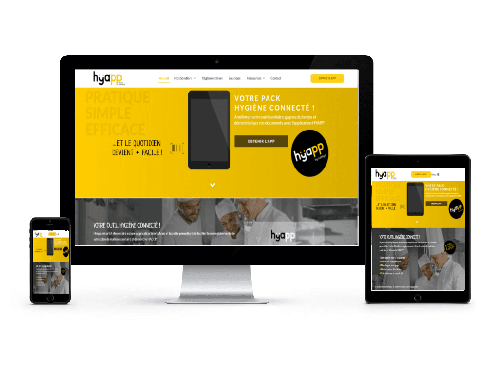 Aperçu du site Hyapp