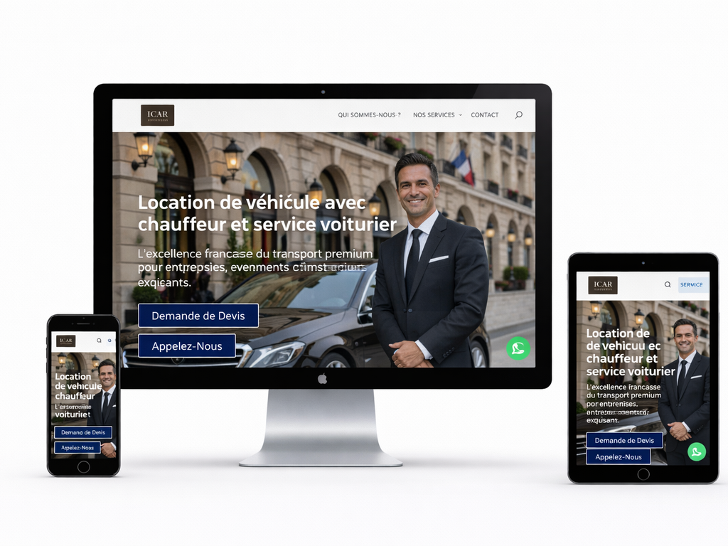 Aperçu du site icar services