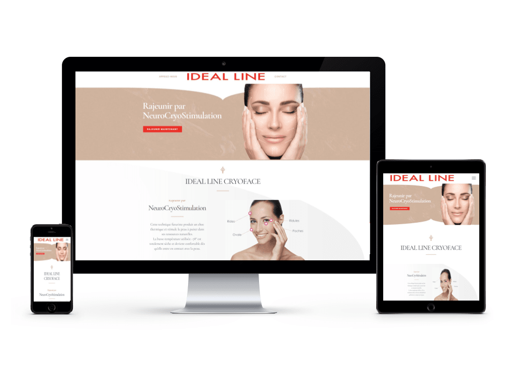 Aperçu du site Ideal Line Genève