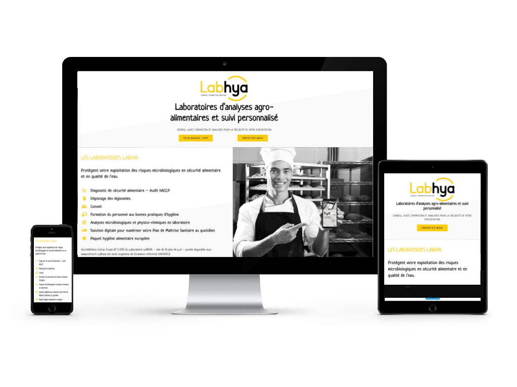 Aperçu du site Laboratoire Labhya