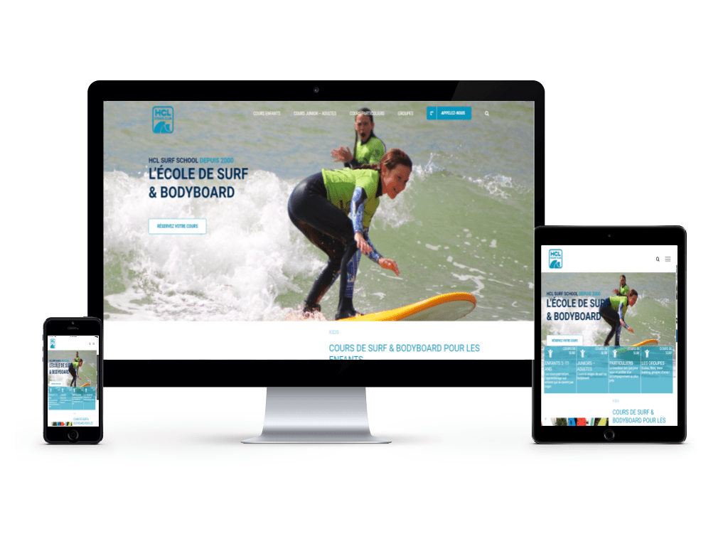 Aperçu du site Lacanau Surf school
