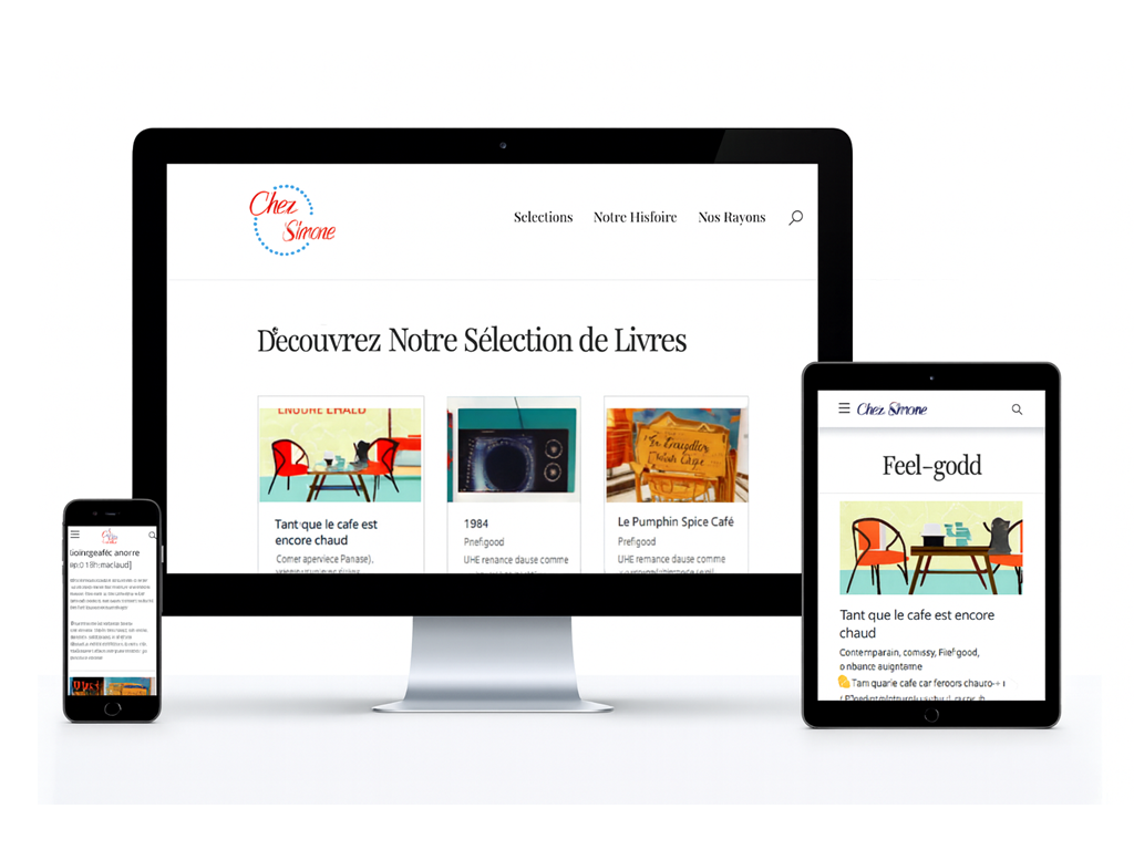 Site web Librairie Chez Simone