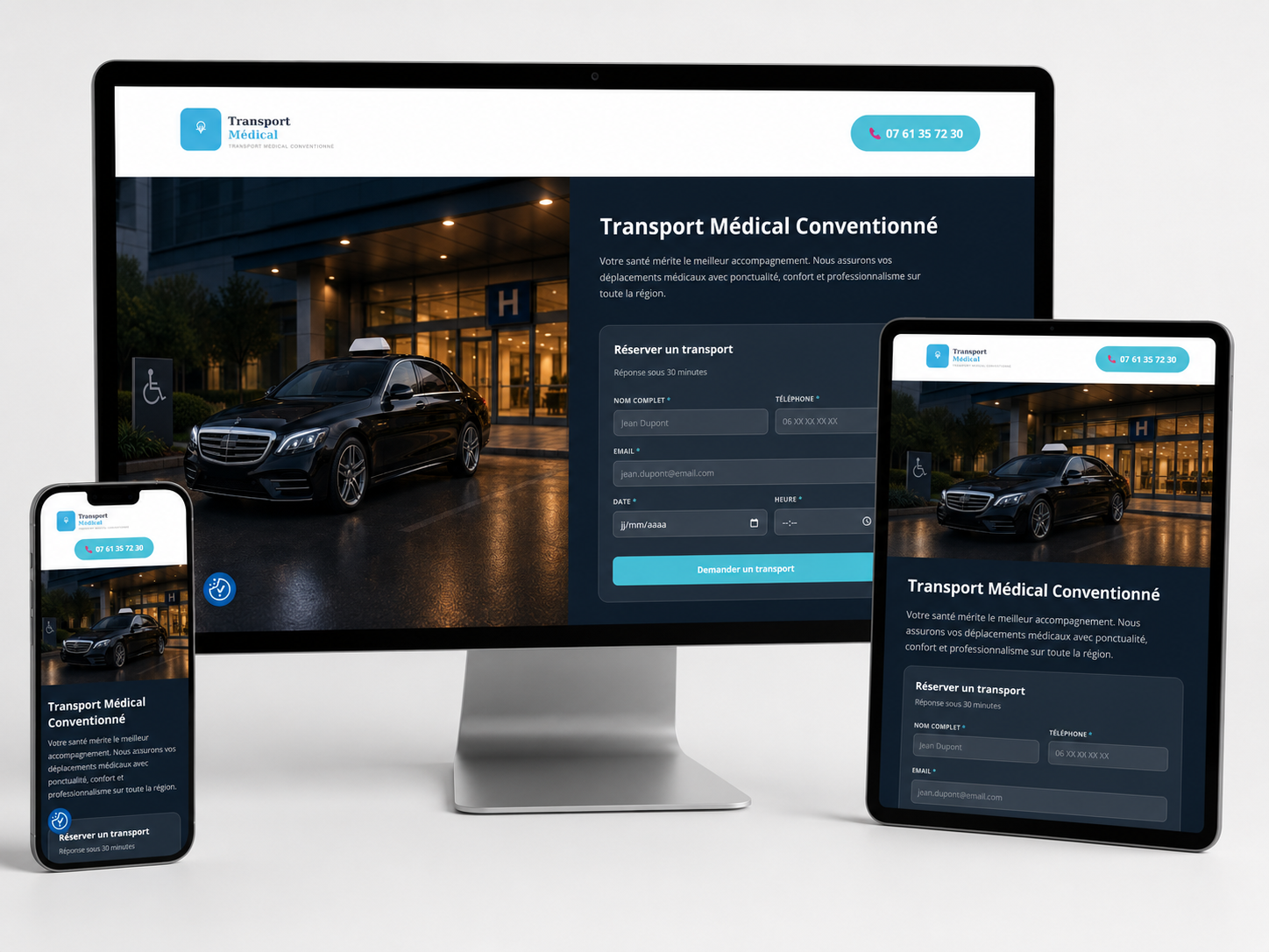 Aperçu du site transportmedical.fr